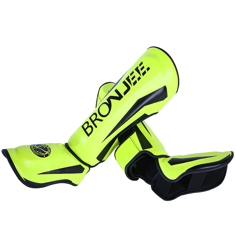 GREEN XS s m l xl ММА Боксерские щитки для кикбоксинга оборудование для поддержки лодыжки каратэ протекторы Санда Муай Тай леггинсы Део - Цвет: GREEN