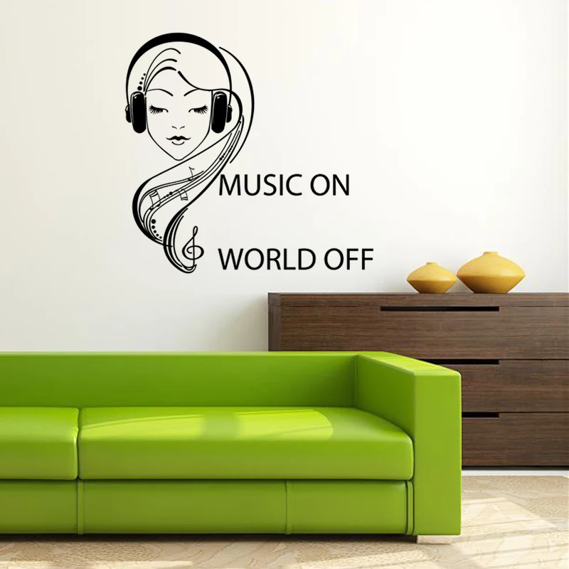 Виниловые наклейки на стену on/World off стикеры для украшения дома гостиной спальни