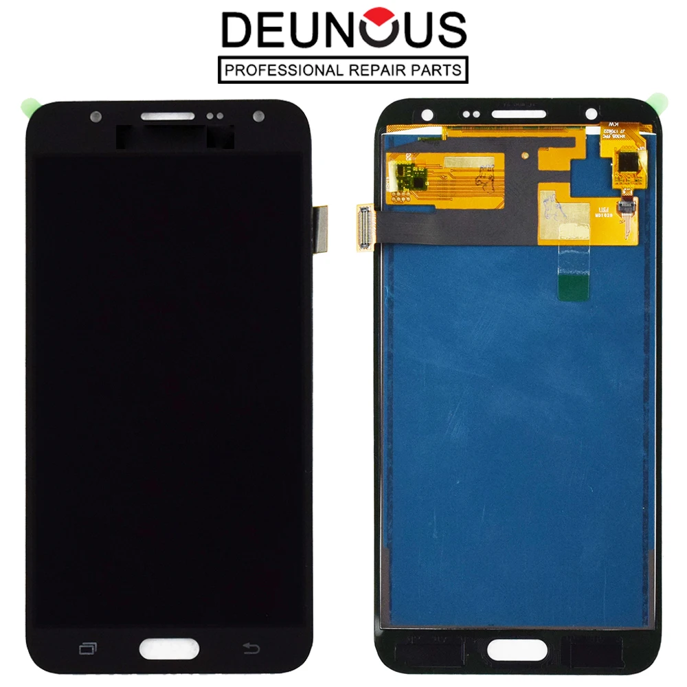 Протестированный дисплей управления яркостью для Samsung Galaxy J7 2015 J700 J700F J700H сенсорный экран дигитайзер сборка ЖК замена