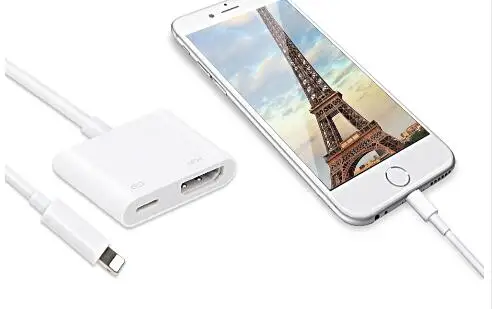 1080 P HDMI Para светло-Ning AV Adaptador HDMI/HD ТВ Adaptador Де цифровой кабель для Iphone X 8 8 плюс 7 7 плюс 6 6S 5 5S Para
