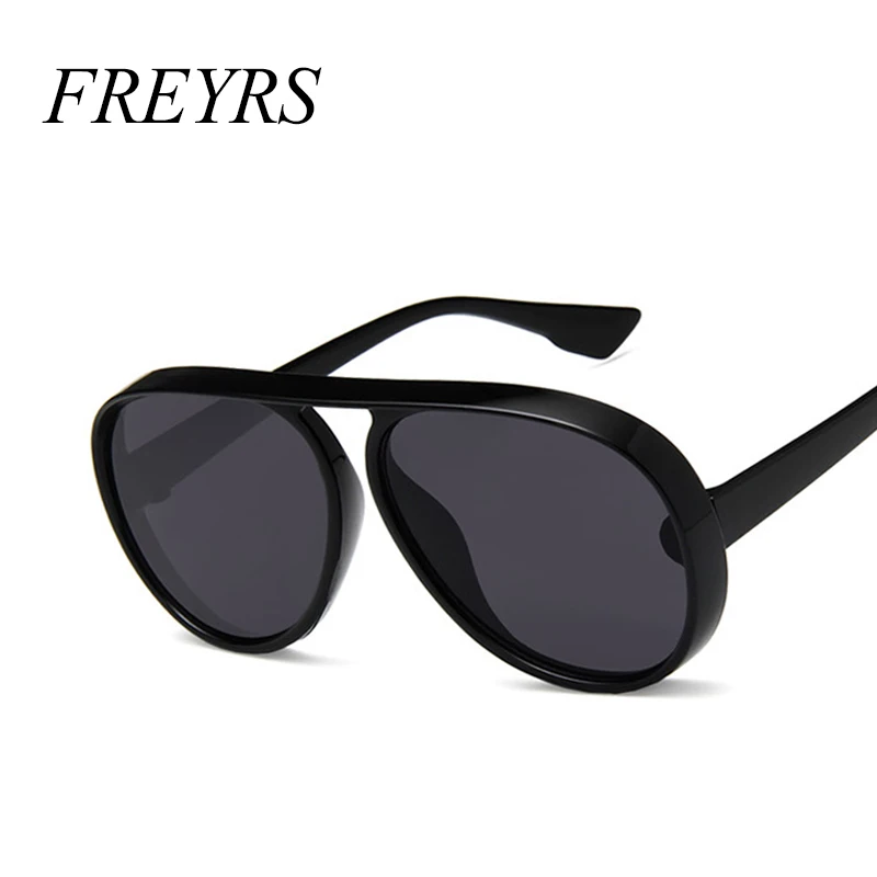 Винтажные Овальные Солнцезащитные очки для женщин 2018 новые модные черные