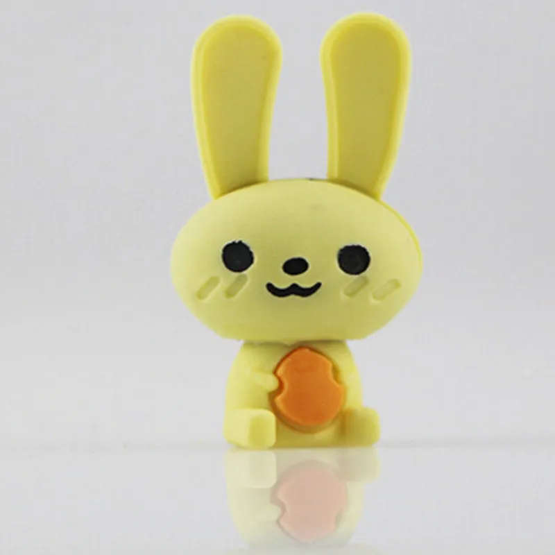 2017 Новый ластик для животных Счастливый улыбка кролик Акция школы Коллекция