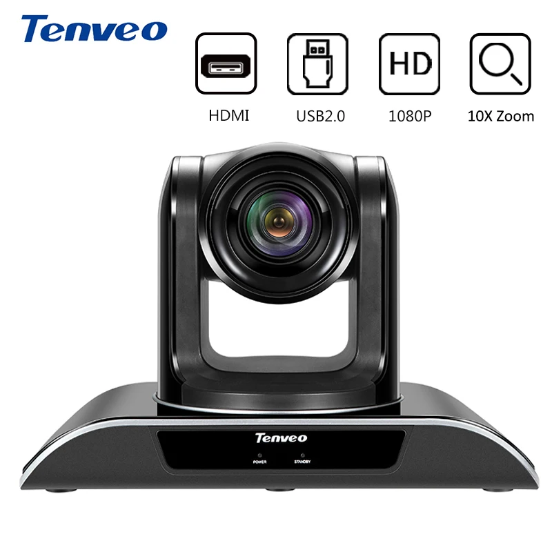 

Tenveo VHD103U USB PTZ HDM1 камера HD 1080p умная видеокамера с 10-кратным оптическим зумом HDMI SDI выход камера для проектора