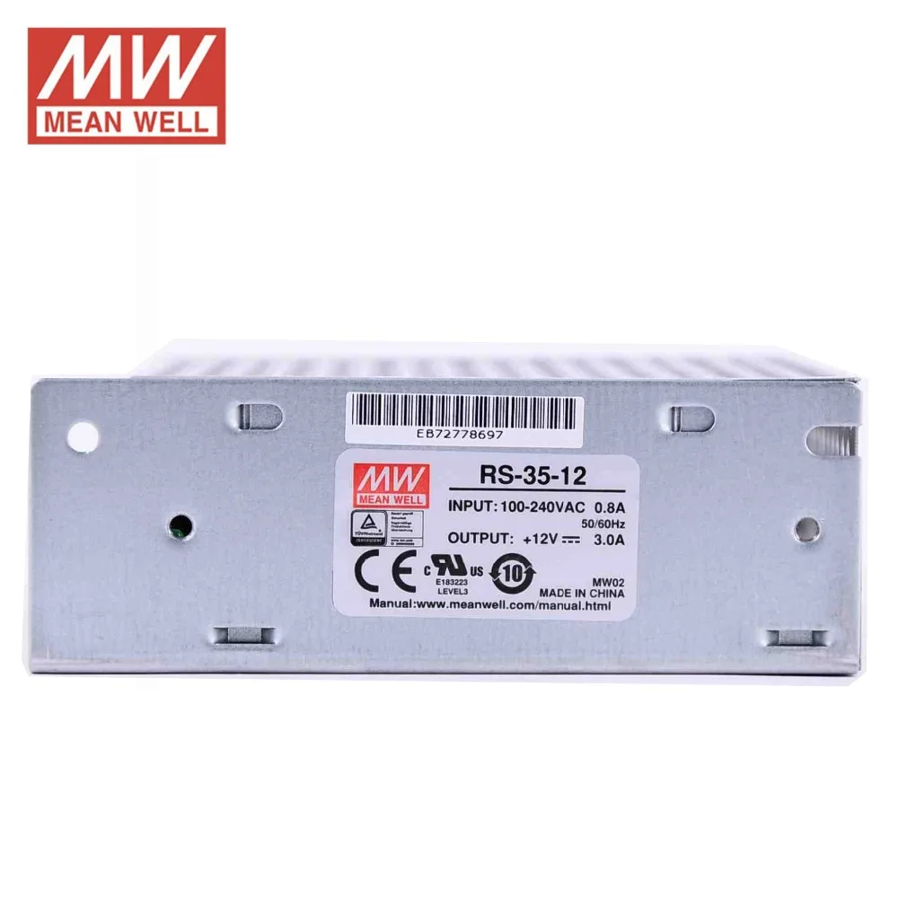 Источник питания переменного тока 12 В 3 А 36 Вт с переключателем Meanwell|switch power|switching