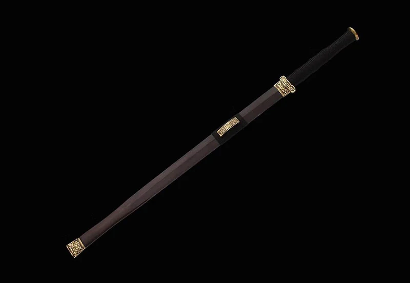 Китайский меч династии Хань красное лезвие 9260 весна сталь полное Тан 100% ручная