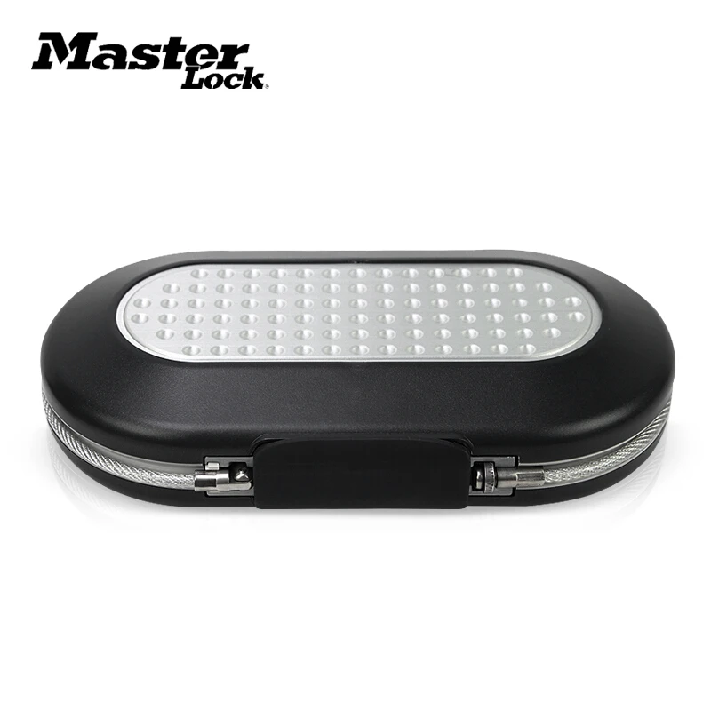 Переносной ящик с замком паролем Master Lock мини Сейф защитный проволочной веревкой