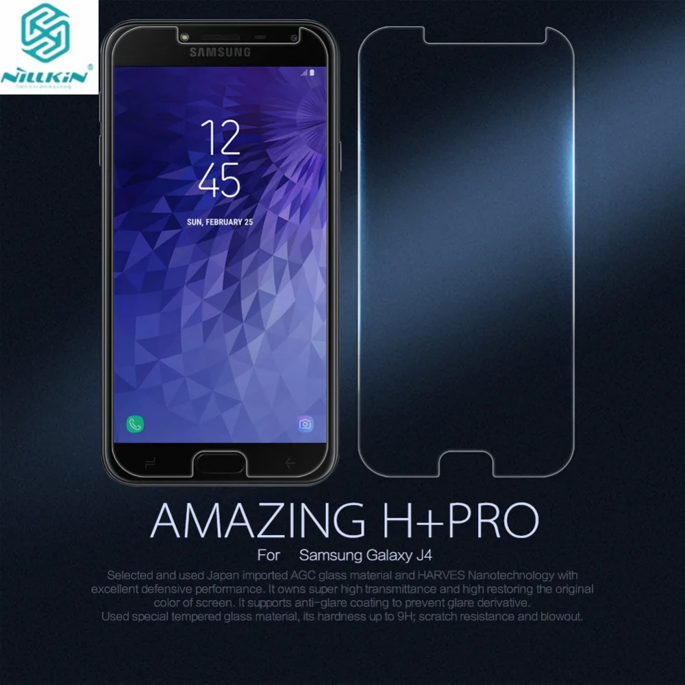 Для Samsung Galaxy J4 2018 J400G защита экрана Nillkin Amazing H & + Pro закаленное стекло для J400F