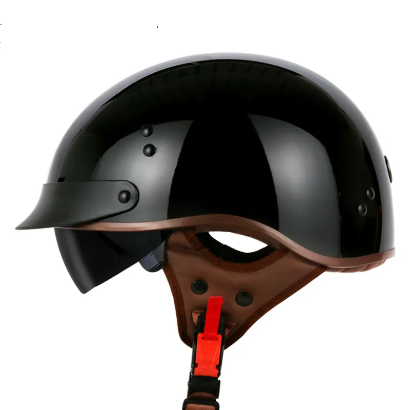 TORC T55 винтажный полушлем летний мото rcycle шлем Ретро скутер шлем Lucky 13 Cool Skull moto casco DOT утвержден capacete
