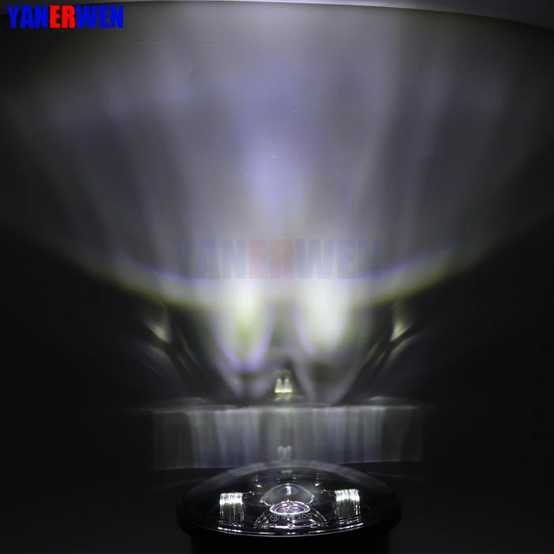 

Light Bulb Projector LED Headlights for Sportster, Iron 883, Dyna, Street Bob FXDB 5.75'' 45w Motorcycle Projector Headlamp
