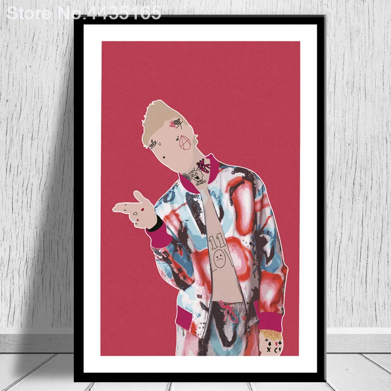 Плакат Lil Peep R.I.P рисование на холсте с изображением музыкальной певицы и звезд