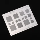 Многофункциональный Универсальный BGA трафарет 0,30,350,40,5параллельный45 градусов отверстие 0,12 мм Прямой нагрев шаблон припоя паяльной инструмент