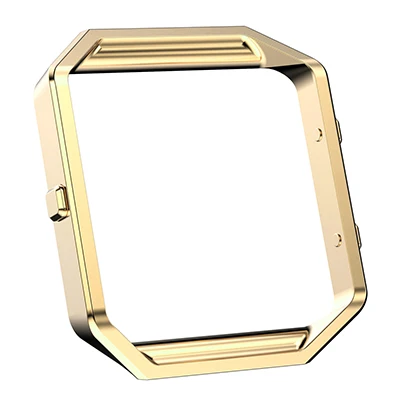 gold Сменный Чехол-держатель из нержавеющей стали, рамка для Fitbit Blaze, трекер активности, аксессуары для умных часов - Цвет: gold