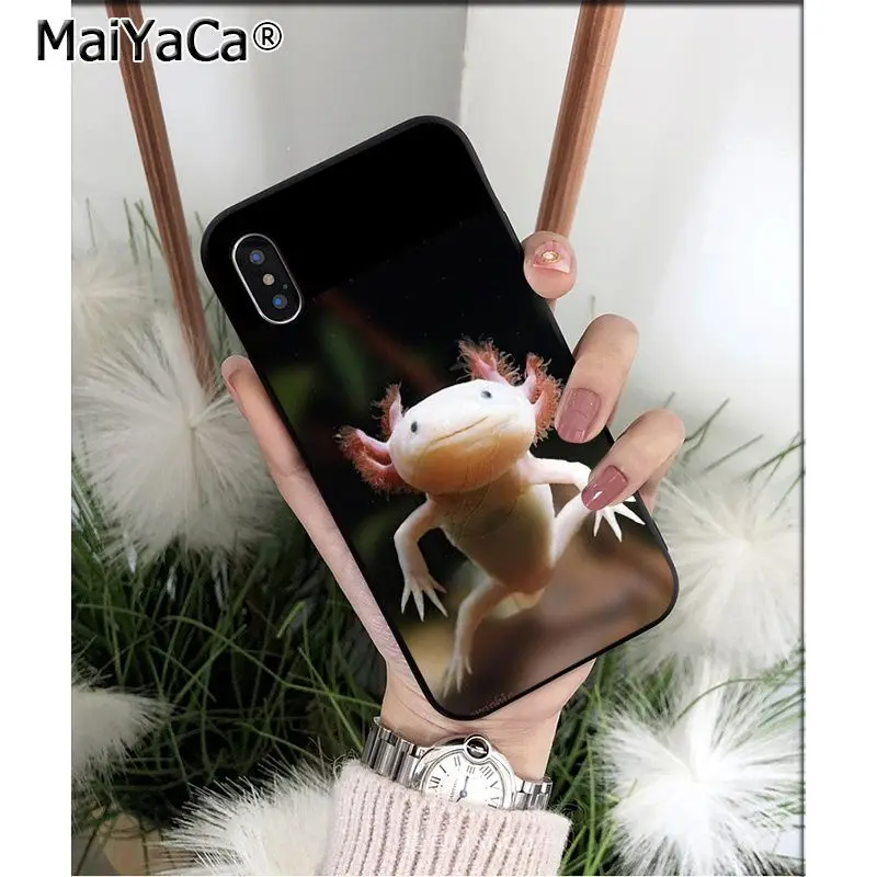 A13 MaiYaCa милый животный Axolotl клиент высокого качества чехол для телефона Apple iPhone 8 7 6 6S Plus X XS MAX 5 5S SE XR чехол - Цвет: A13