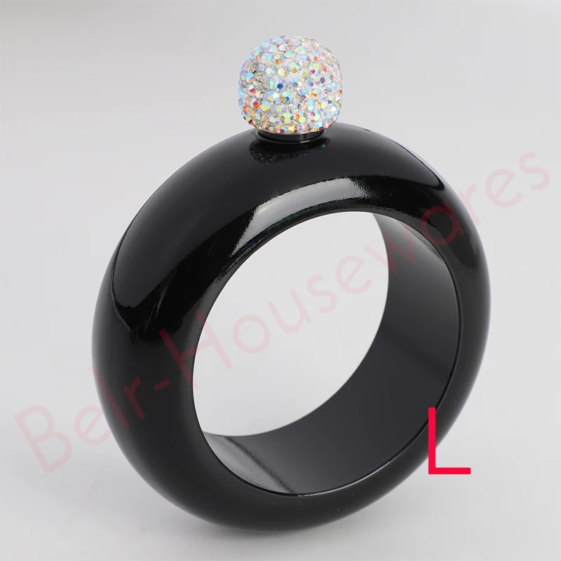 flask bracelet l Браслет фляга Колбочка-браслет браслеты для женщин розовое золото черный хип колбы виски мини колба для алкоголя - Цвет: flask bracelet l