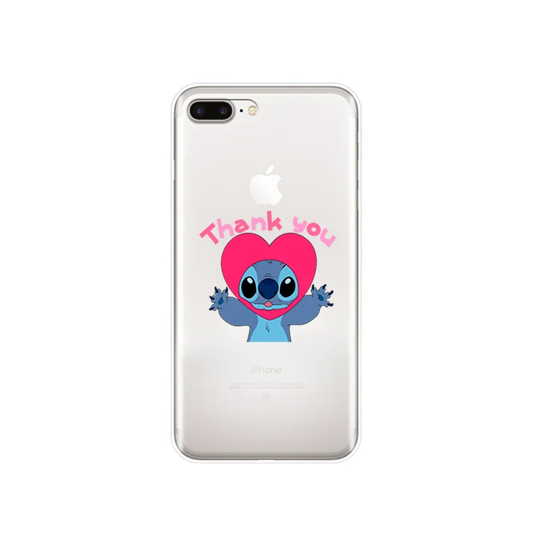 Силиконовый мягкий ТПУ чехол для телефона Disneys Stitch для Apple iPhone X XR XS MAX 7 8 7plus 6 6S Plus 5 5S SE - Color: 933