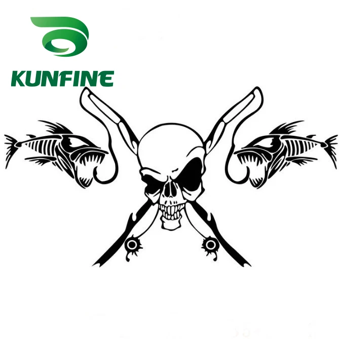 Стикер для стайлинга автомобиля KUNFINE автомобильный стикер с рыбалкой виниловая