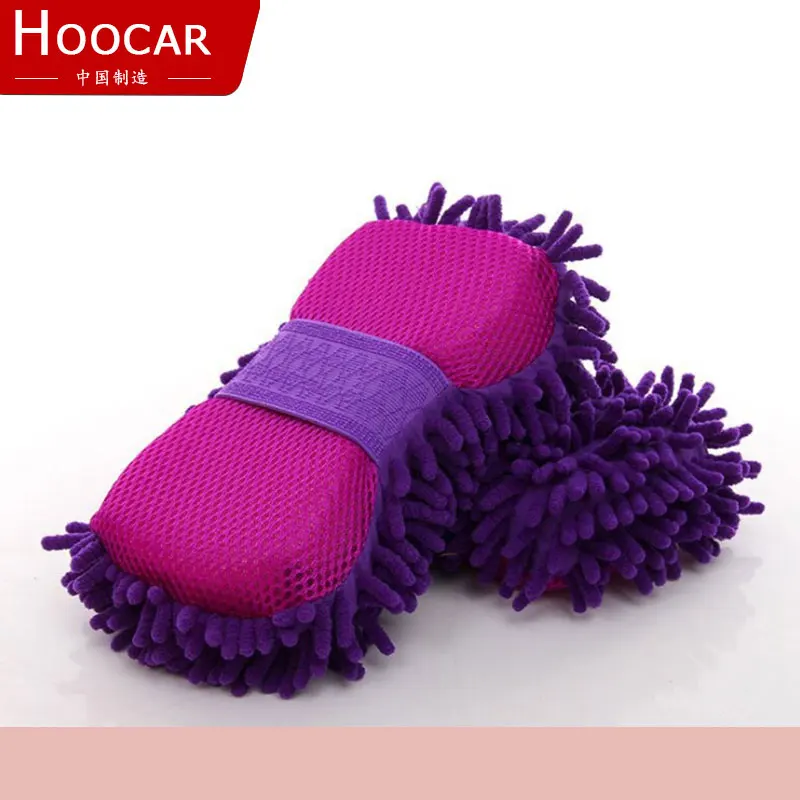 Коралл в форме тончайший слой синели губка для мытья автомобиля окна бытовой