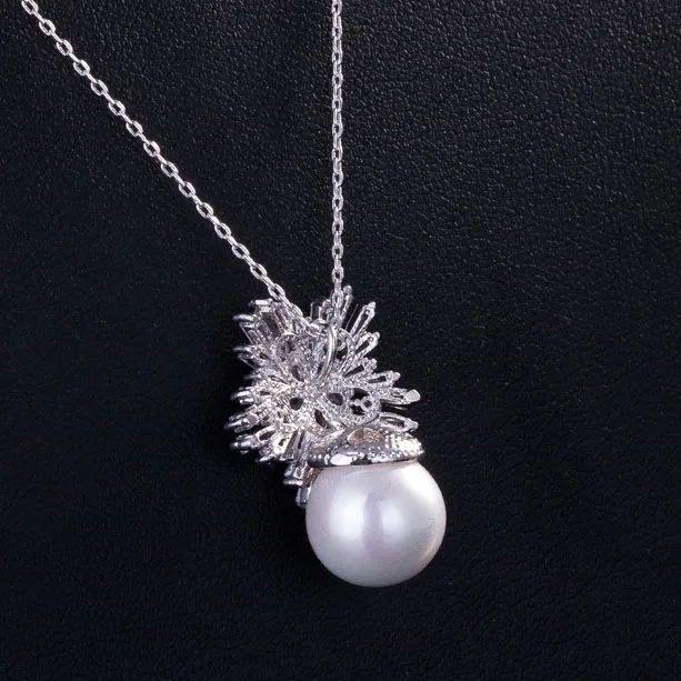 Ожерелье с подвеской в виде снежинки фианитом AAA +|necklace jewelry|brand jewelrydesigner jewelry |