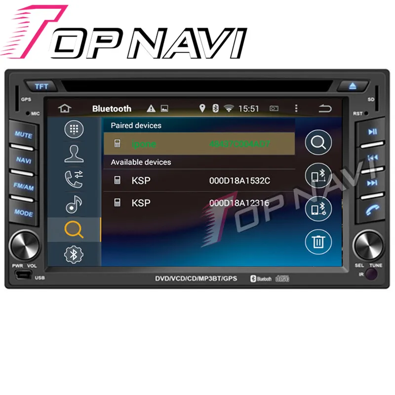 Topnavi 6 2 ''Восьмиядерный 4 Гб ОЗУ Android 8 0 автомобильный видеоплеер DVD для din