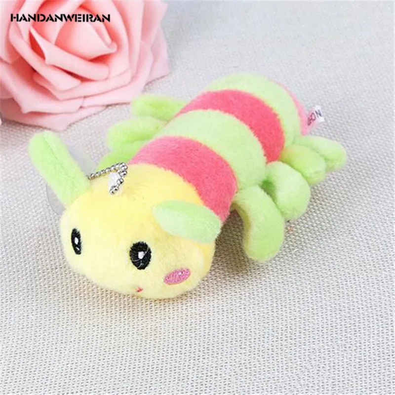 HANDANWEIRAN 1 шт PP Хлопок 12 см Новые Kawaii маленькие жуки мягкие игрушки милый гусеничный