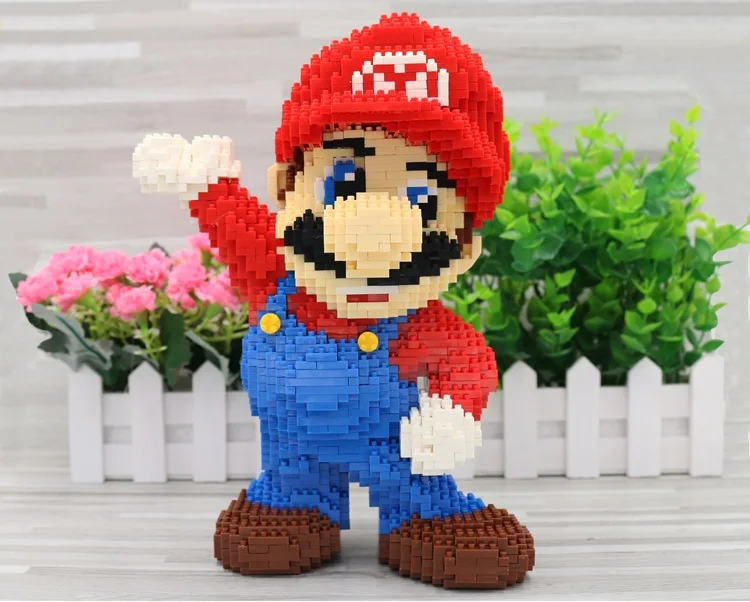 Balody мини блоки Bowser мультфильм строительные игрушки Марио аукциона фигурки Yoshi Модель Кирпичи Wario аниме Brinquedos детские подарки 16022