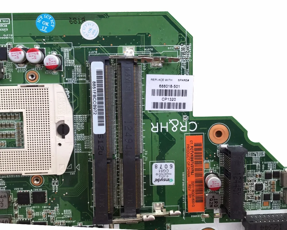 688018-001 688018-501 Материнская плата для ноутбука hp CQ58 650 материнская плата DDR3 HM70 полностью протестирована