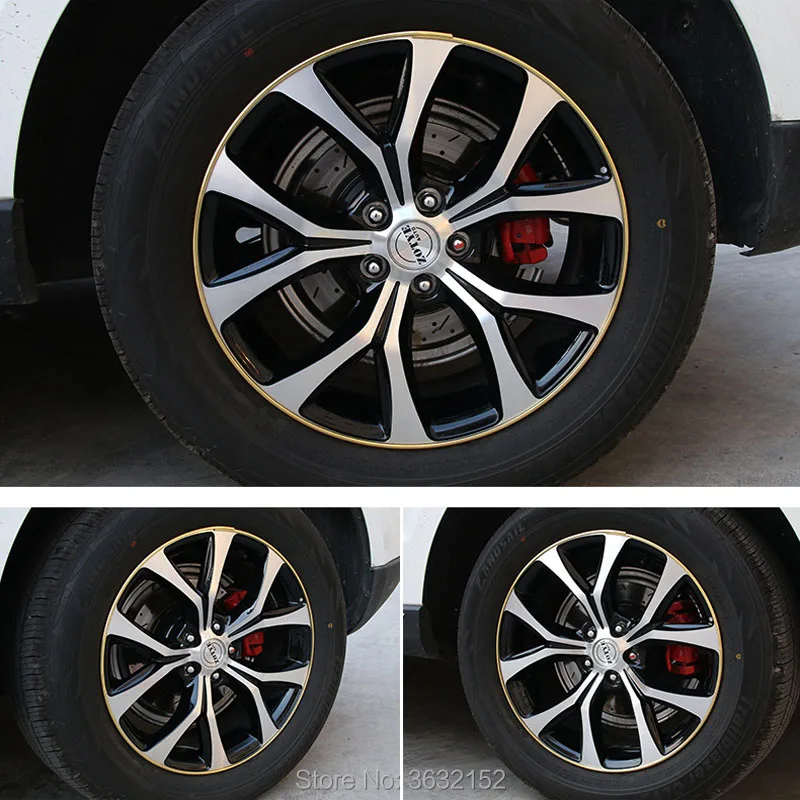 8 м автомобильный Стайлинг покрытие Защитная Ступица колеса автомобильные