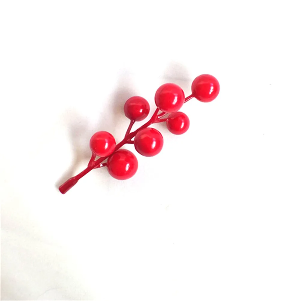 10 шт./лот искусственные мини вишневые ягоды жемчужный цветок тычинки свадебный