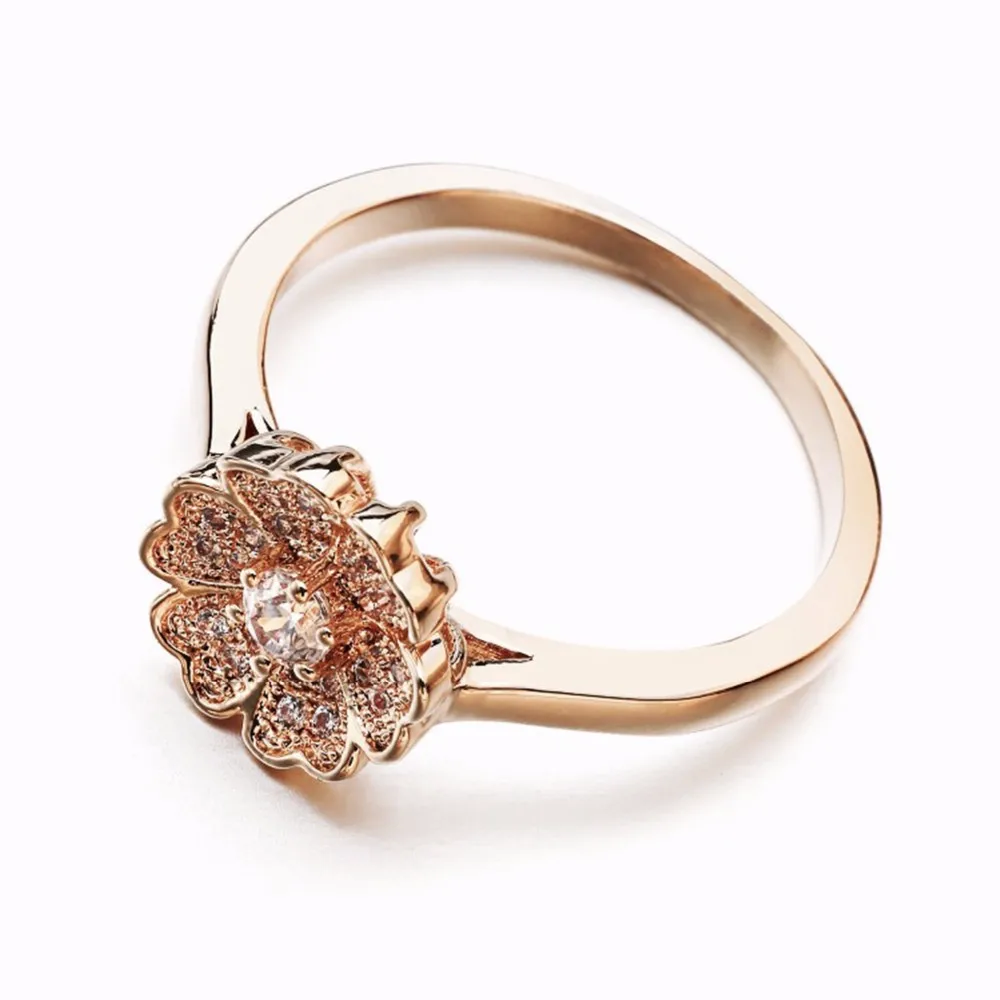 Кольца с фианитами женские блестящие ювелирные украшения романтическое кольцо