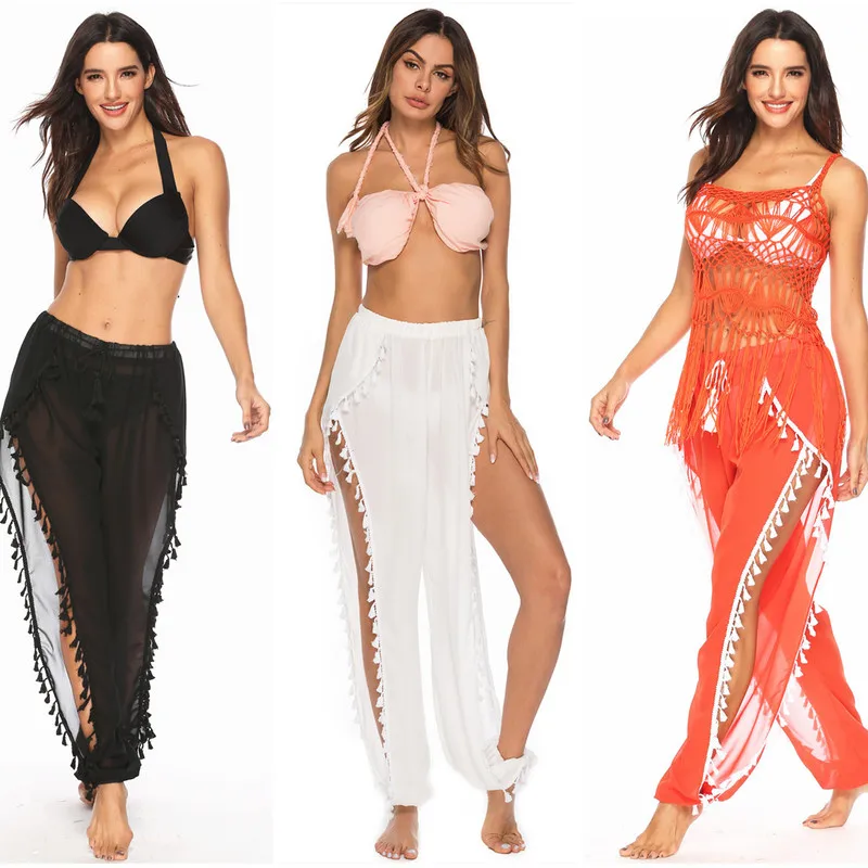 Туники Для Пляжа Парео женский купальный костюм накидка новые брюки свободные