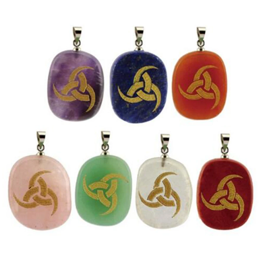 Модное женское ожерелье HOBBORN из натурального хрусталя треугольное с