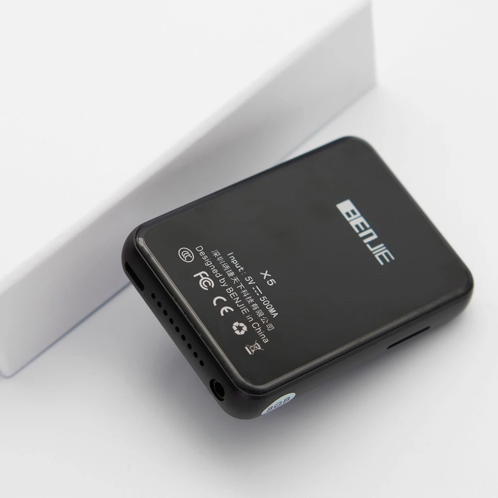 Bluetooth 5,0 MP3 плеер BENJIE-X5 2,5 дюймов полный сенсорный экран 16 Гб HiFi портативный аудио Walkman с FM MP3 музыкальный плеер