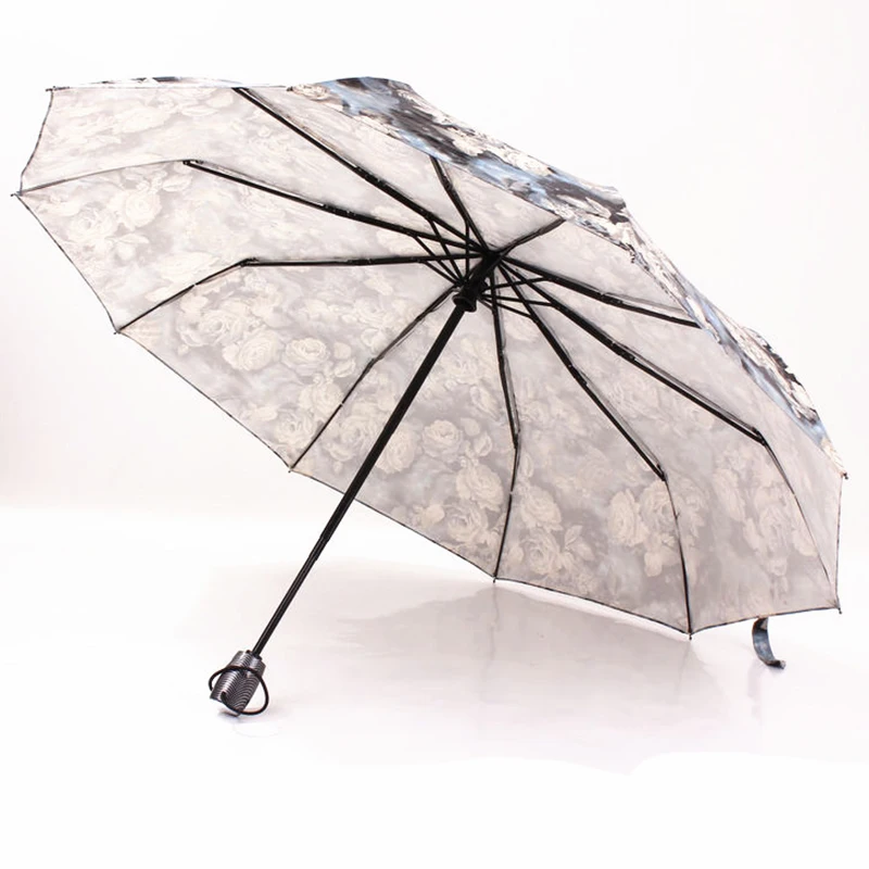 Муравьи сильная картина маслом Роза автоматический зонт/ветрозащитный Ретро