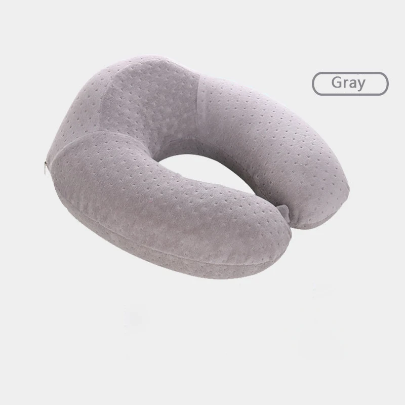 XC USHIO U-Shaped Memory Foam Travel Pillow Neck Cushion Portable Airplane Driving Nap Support Head Rest Health Care Decorative