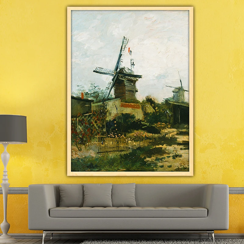 Van Gogh le moulin de blute fin сделай сам по номерам художественная краска декоративный