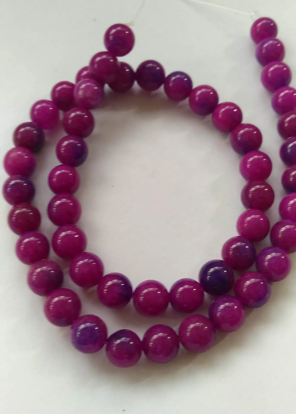 Оптовая продажа 6/8/10/12/14 мм драгоценный камень Sugilite Jasper фиолетовые круглые бусины