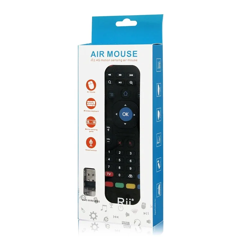 10 штук 2.4 ГГц Беспроводной Rii Мини MX3 клавиатура с ИК режим обучения + Голос Micphone Air