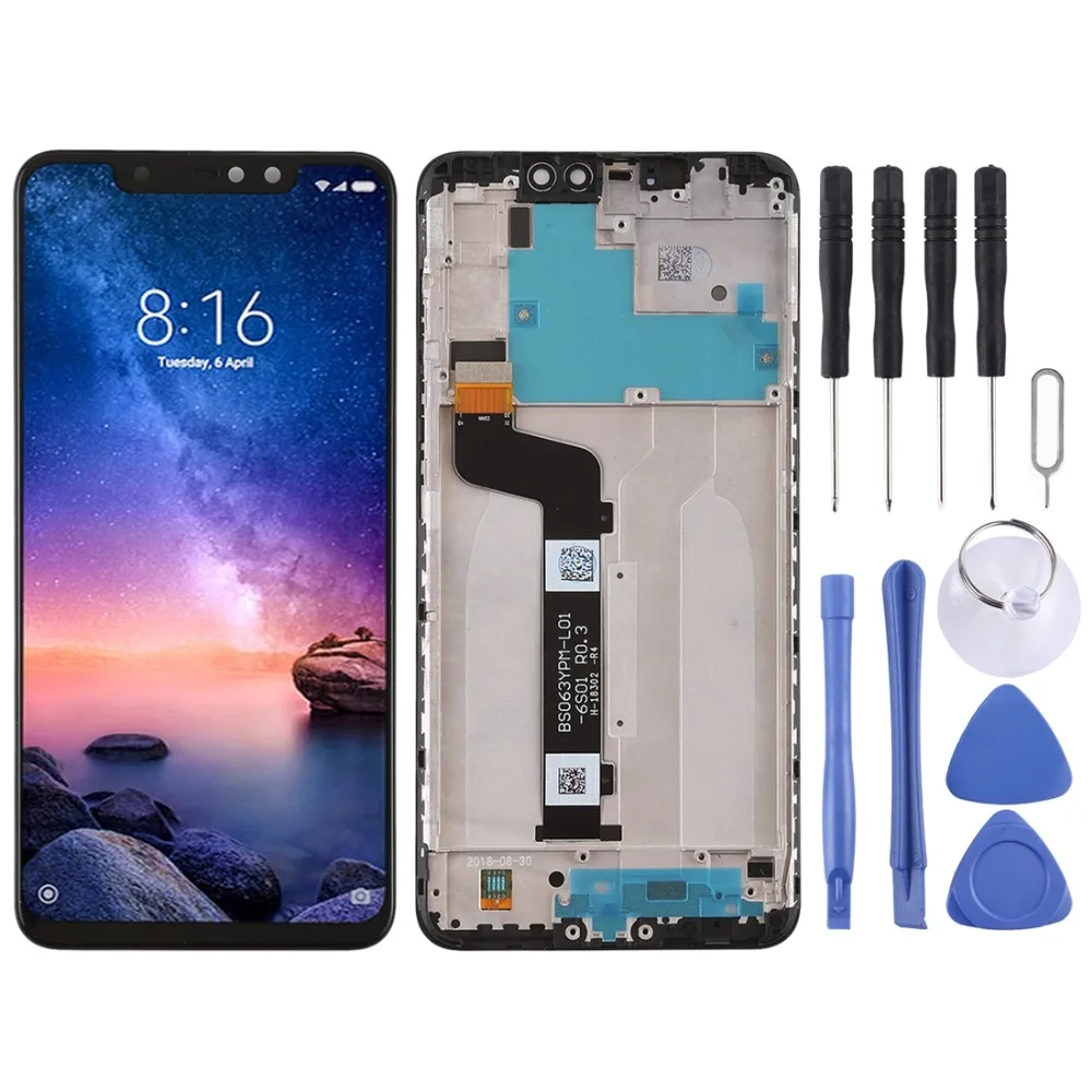 Жк-дисплей Note 6 Pro для Xiaomi Redmi сенсорный жк-экран с дигитайзером полная сборка