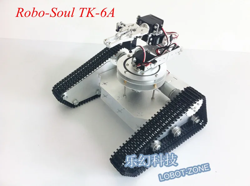 Робот на гусеничном ходу Robo Soul с шасси для танков + 2 x двигателя 6 градусов