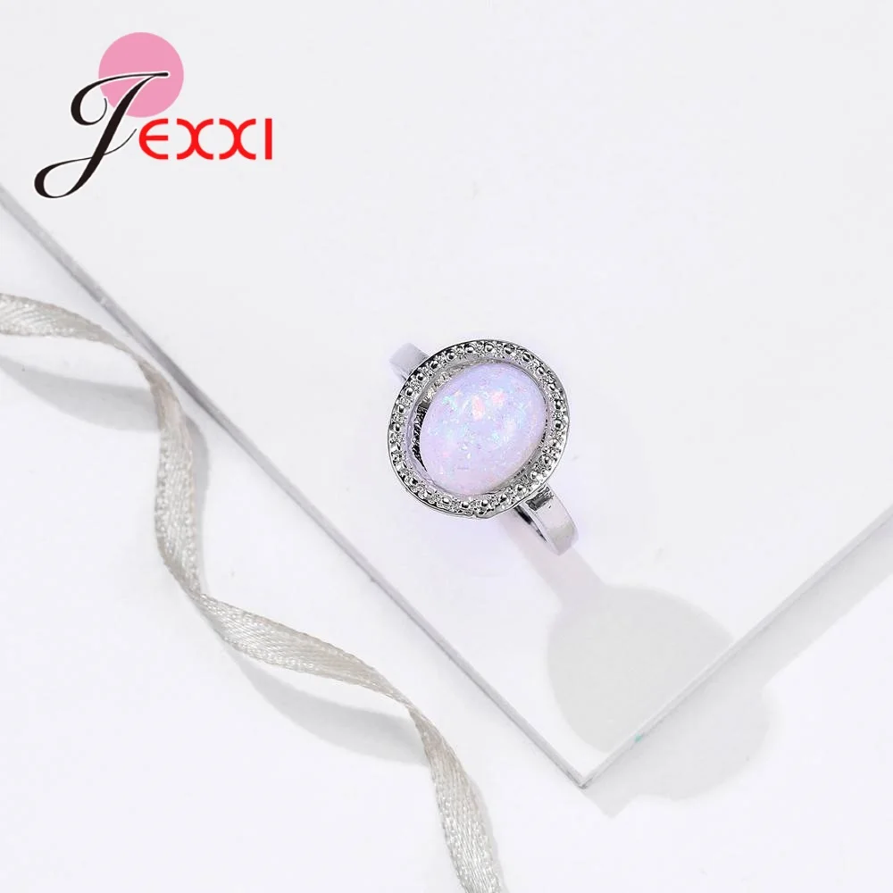 Заводская цена большое овальное женское кольцо JEXXI с опалом ААА ювелирные