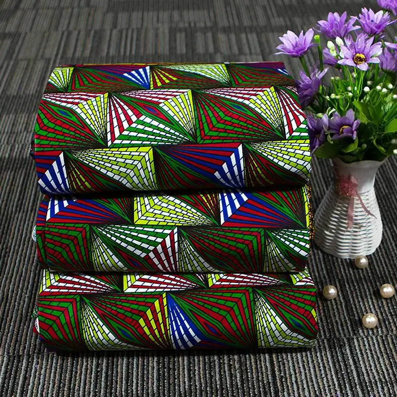 Волнистая желтая ткань tecido с принтом из чистого хлопка высокая хлопковая