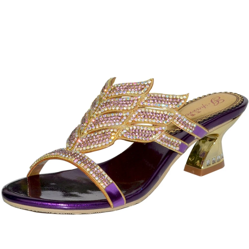 Новинка 2019 элегантные женские шлепанцы для свадебной вечеринки модные и