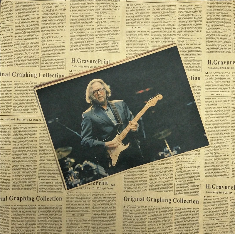 Эрик Клэптон Декор для дома крафт кислота рок музыка постер Рисование ядро