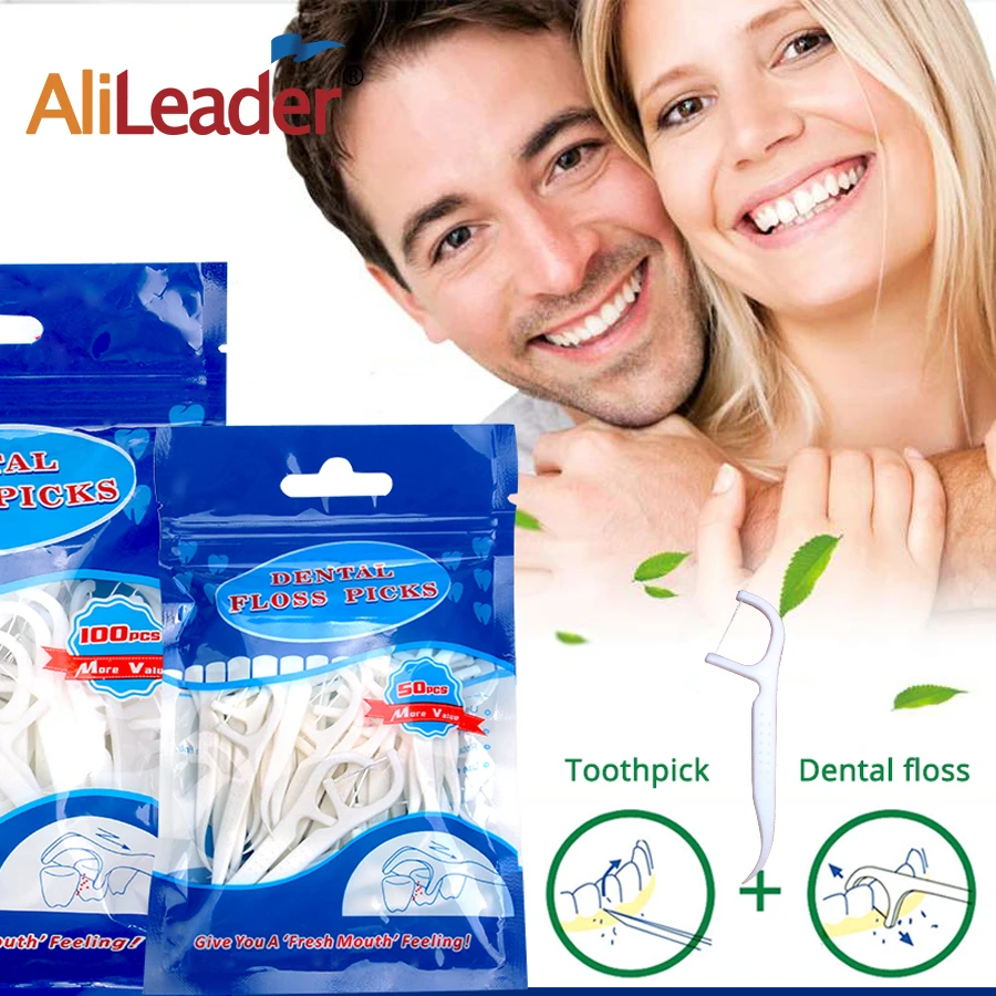Alileader зубная нить Flosser щетка выбирает Уход за полостью рта Teethpick меч зуб