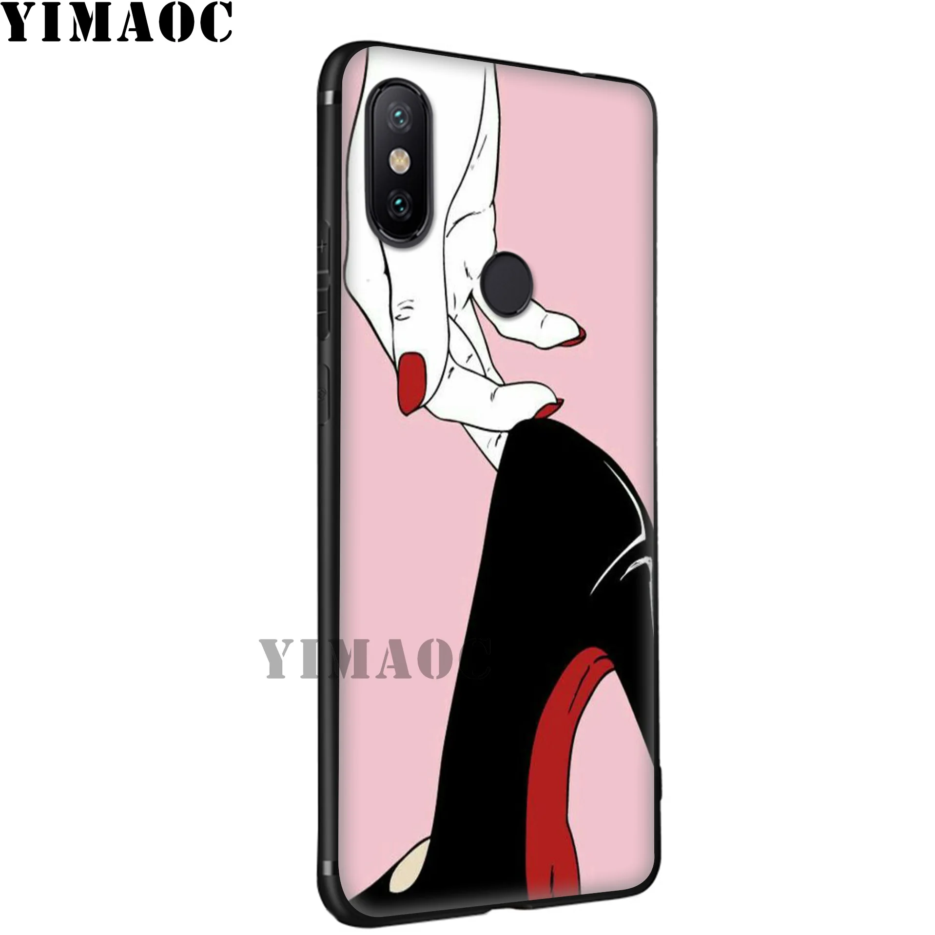 YIMAOC/мягкий силиконовый чехол на высоком каблуке для Xiaomi Redmi 7A Note 7 6 6A 5 4 4X 4A 5A S2 Plus K20