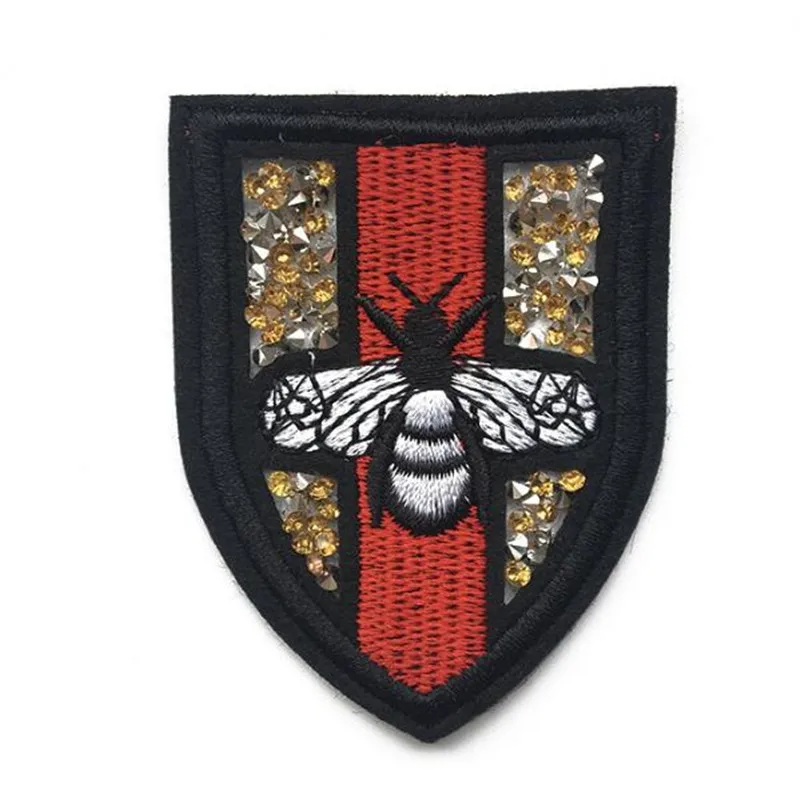 Новый патч знак пчелы ВЫСОКОЕ КАЧЕСТВО ШВЕЙНАЯ аппликация для одежды с вышивкой