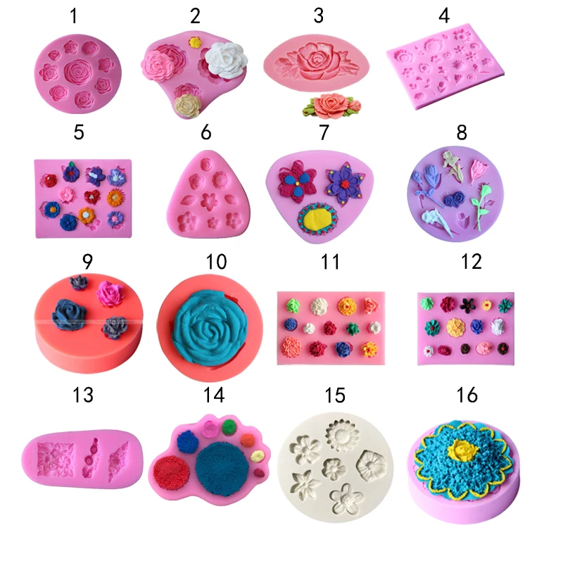 

Sugarcraft 1 шт. цветок силиконовая форма для помадки инструменты для украшения тортов