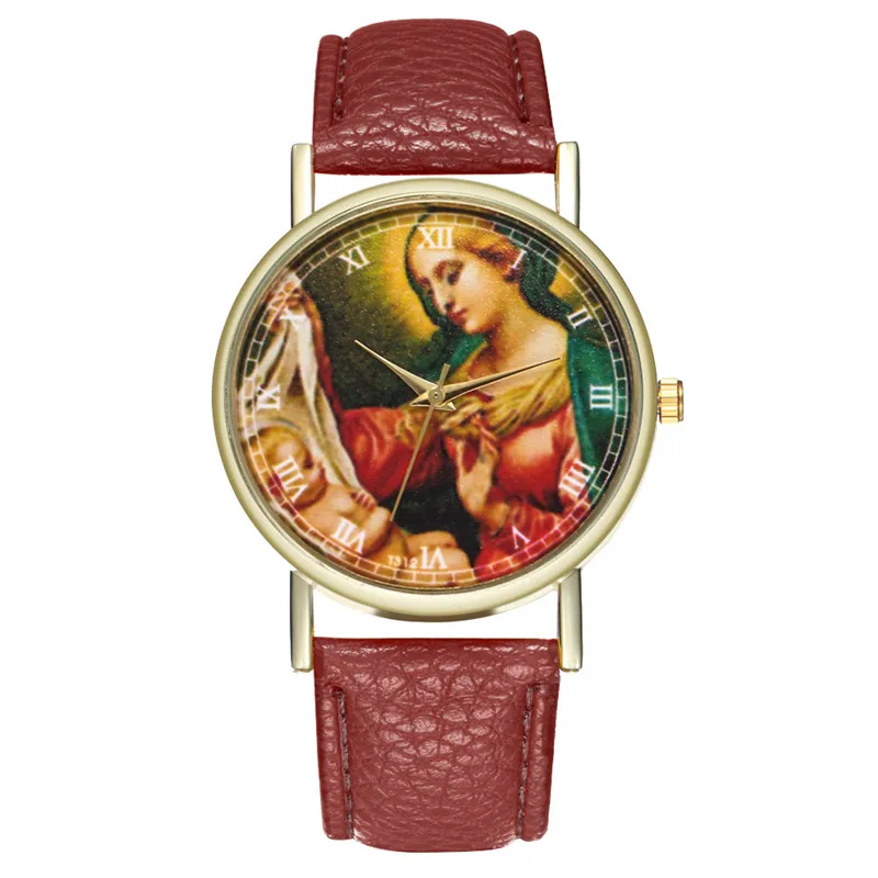 FUNIQUE кожаные Наручные часы Madonna женские Брендовые повседневные наручные