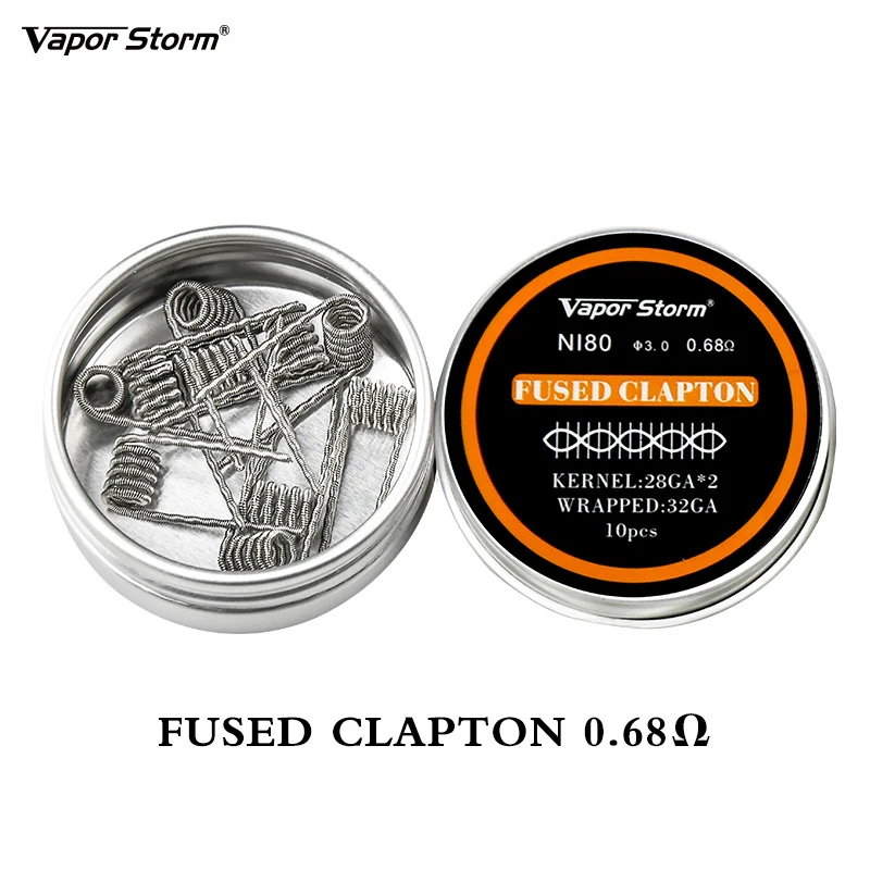 Vapor Storm Alien V2 Плавленая Clapton Предварительно Построенная спираль RDA Ni80 высокая