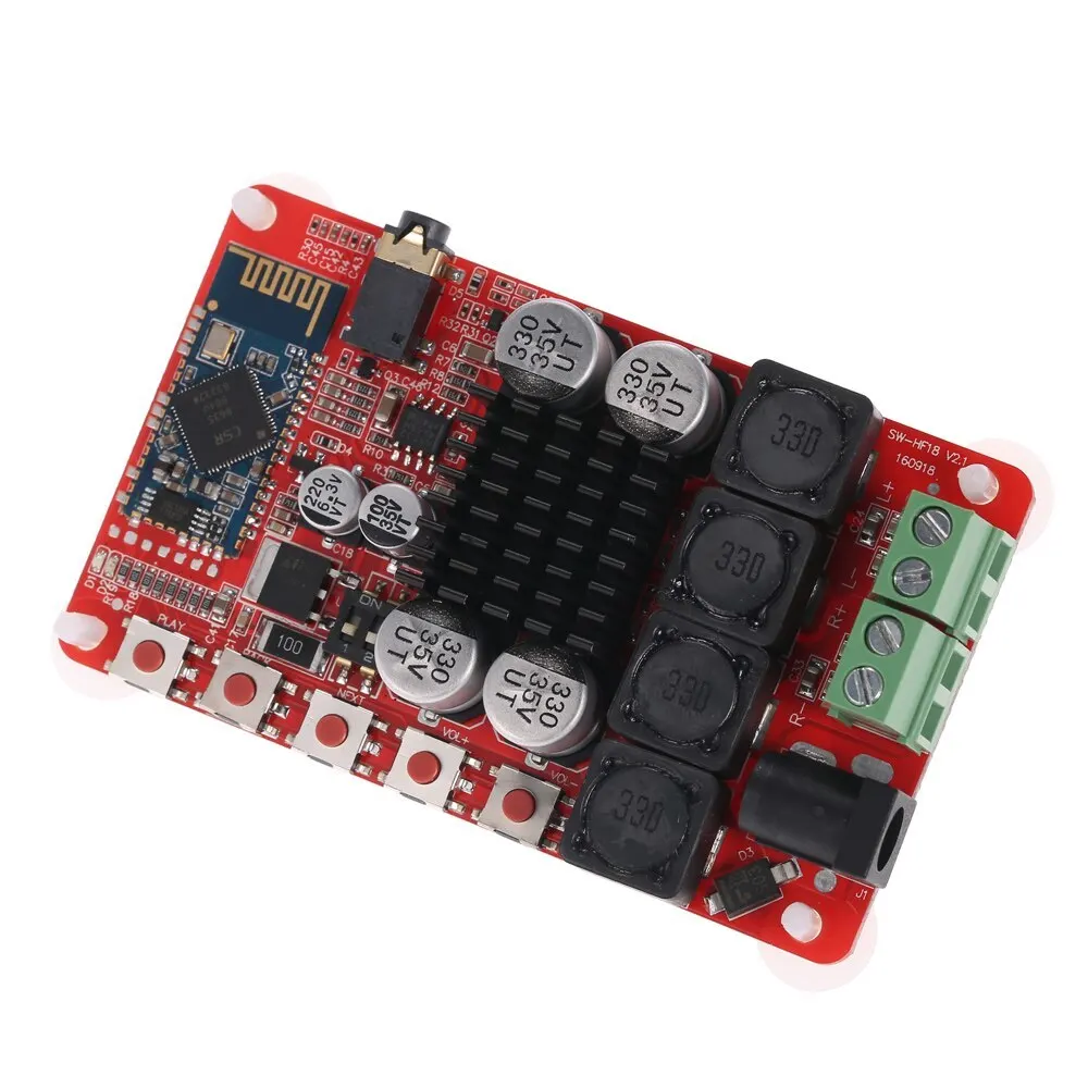 TDA7492 Wireless Bluetoo 4.0 Stereo Digital Power Amplifier Module 50W+50W 2-channel Audio Receiver Board | Инструменты
